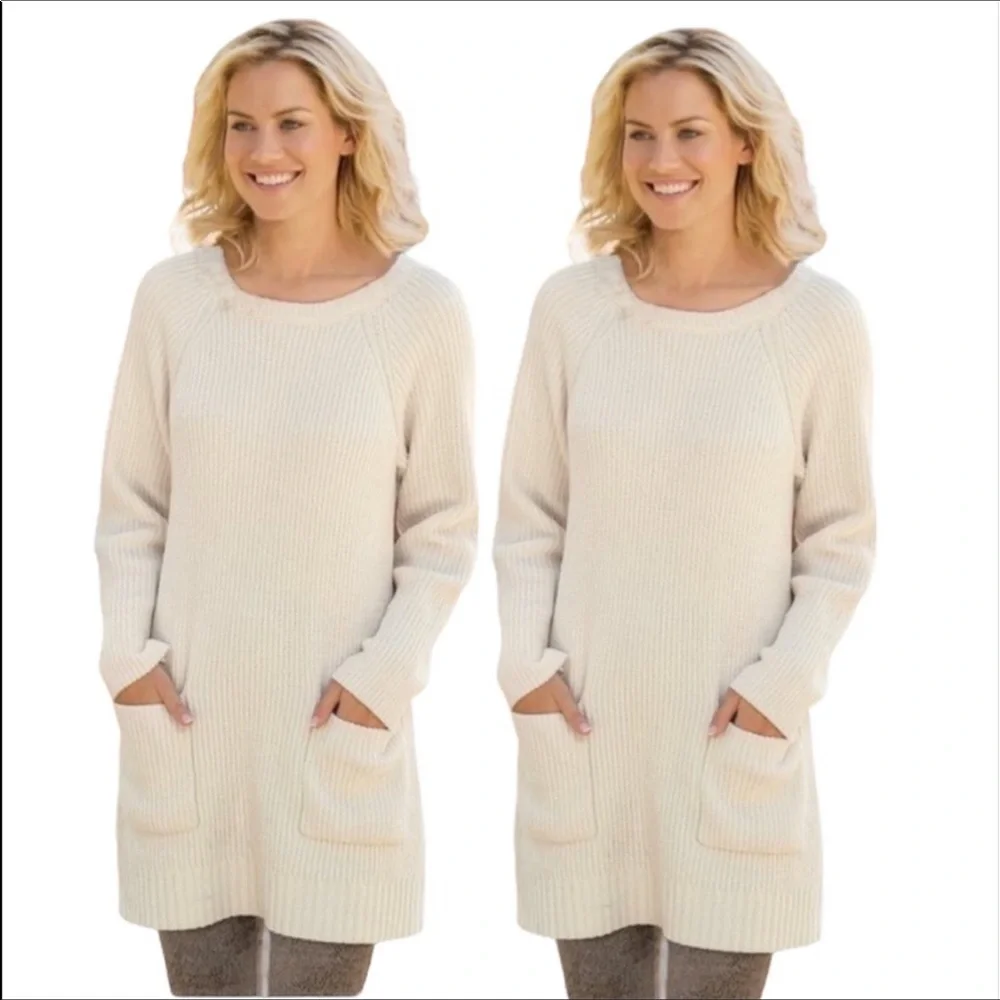 Soft Surrounding Beige Tunic sweater dress